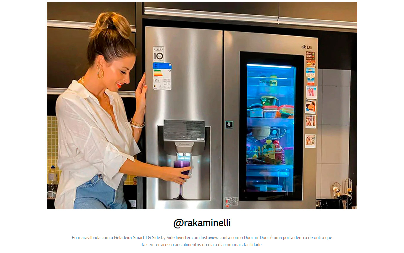 Geladeira LG Automático Side by Side - 601L New Lancaster Instaview GC-X247CSB1